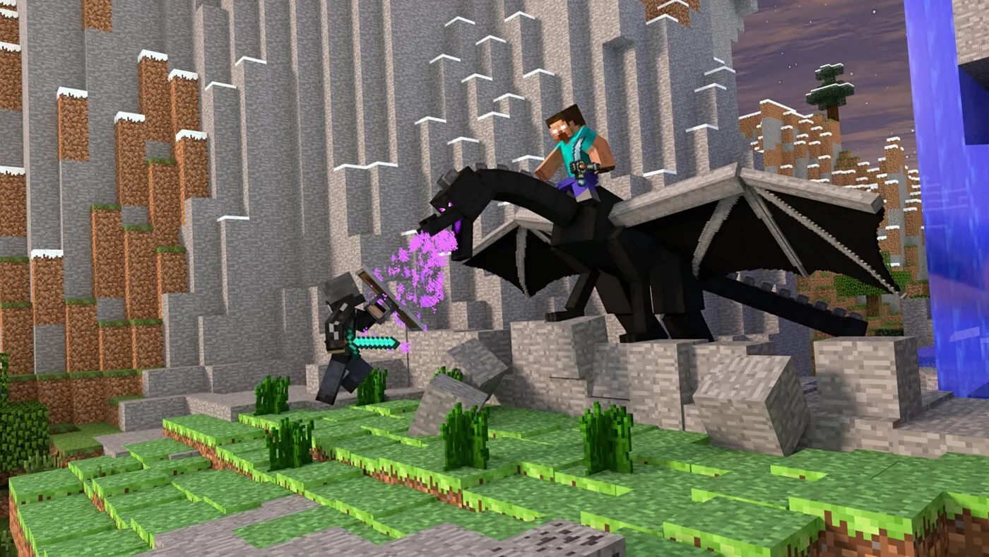Minecraft - Trận chiến đầu tiên với Ender Dragon
